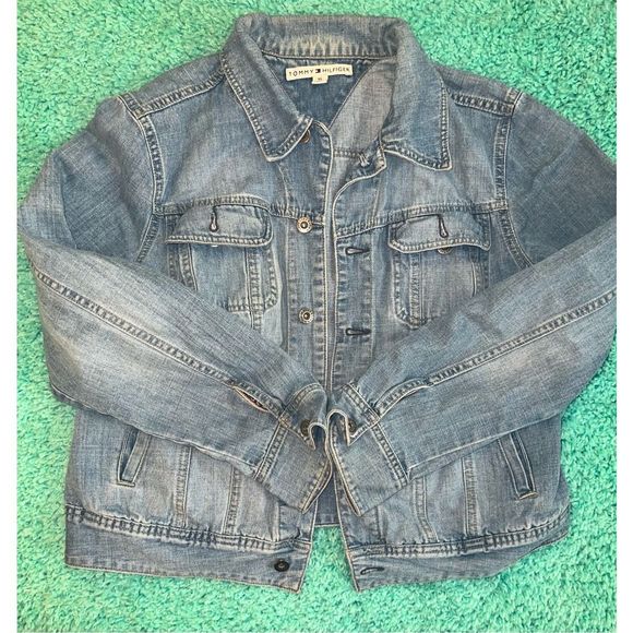 Tommy Hilfiger Jackets & Blazers - Tommy Hilfiger ladies xl vintage denim jean jacket